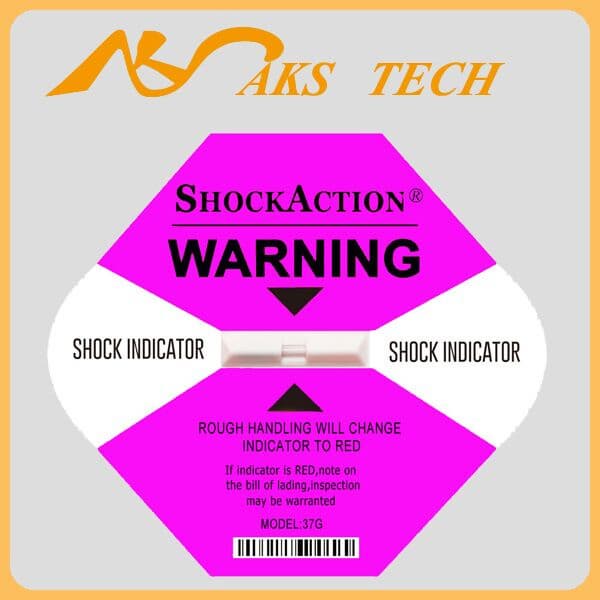 ShockAction impact monitor shipping labels